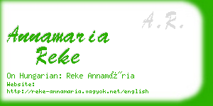 annamaria reke business card